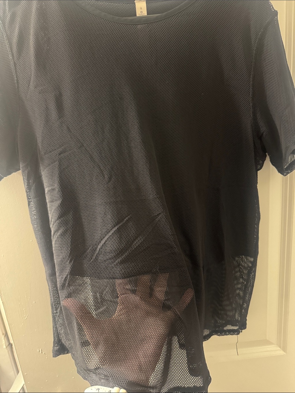 lululemon athletica Black Mesh Short-Sleeve Tee - Picture 3 of 4